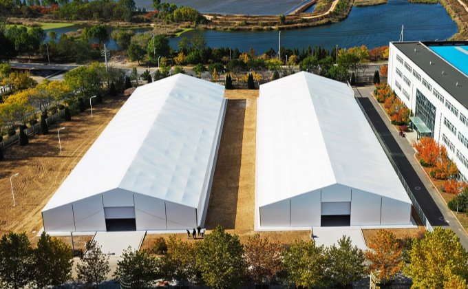 A-frame Industrial Storage Tent Installed in Malaysia