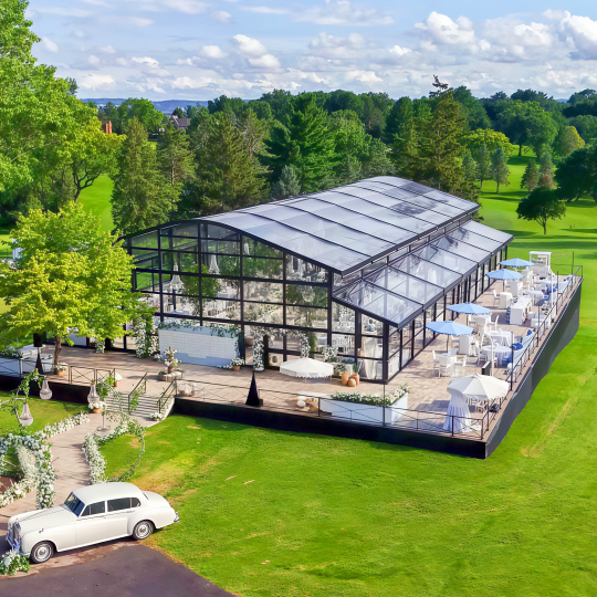 atrium tent wedding​