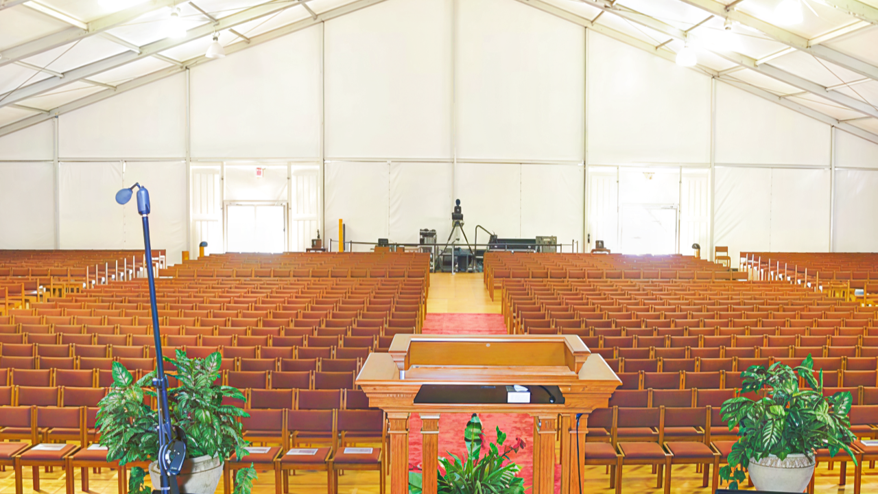 church revival tent