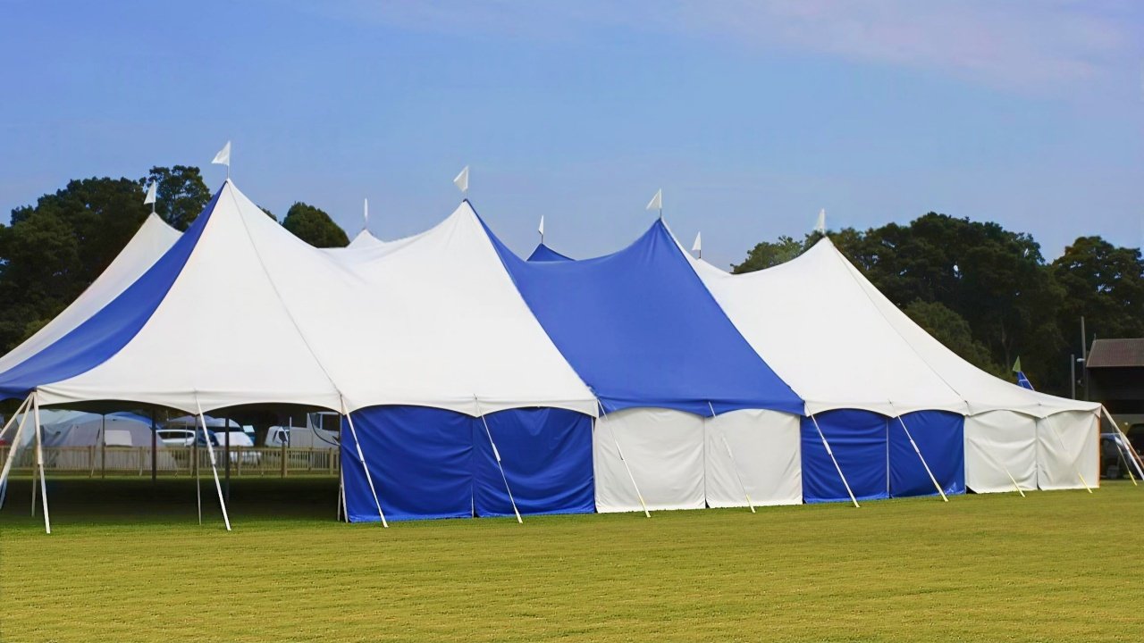 pole revival tents