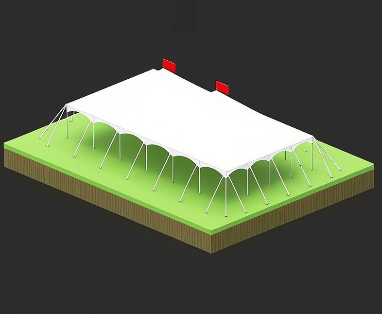 custom 40 x 80 pole tents