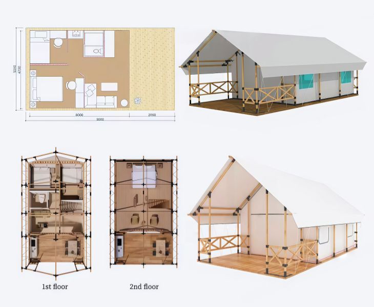 custom resort tents