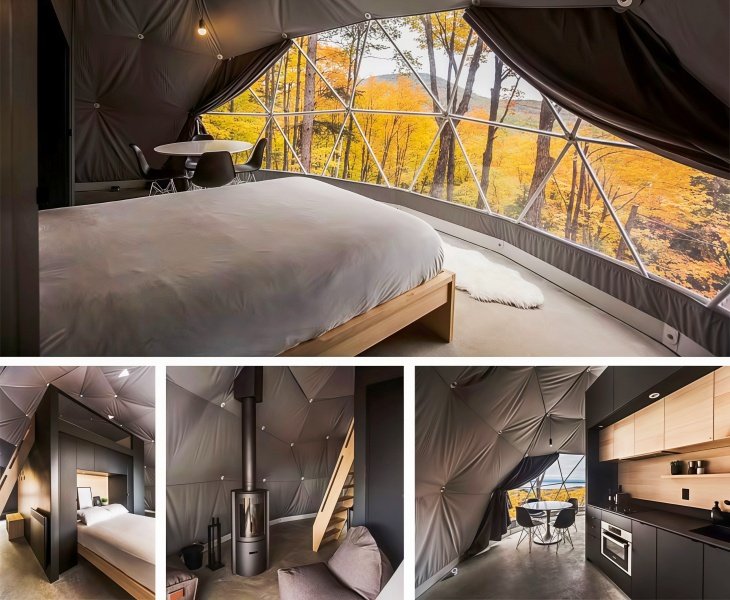 luxury resort tent layout